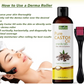 Rayflo Cold Pressed Castor Oil with Derma Roller and Mascara Tube -100% Organic- for Hair Growth | Skin | Nails | Eyelash and Eyebrow. (250 ml)